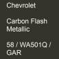Preview: Chevrolet, Carbon Flash Metallic, 58 / WA501Q / GAR.